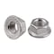 Newport Fasteners Flange Nut, #10-24, 18-8 Stainless Steel, Not Graded, 0.375 in Hex Wd, 0.13 in Hex Ht, 4000 PK 198638-BR-4000 - alternate 1